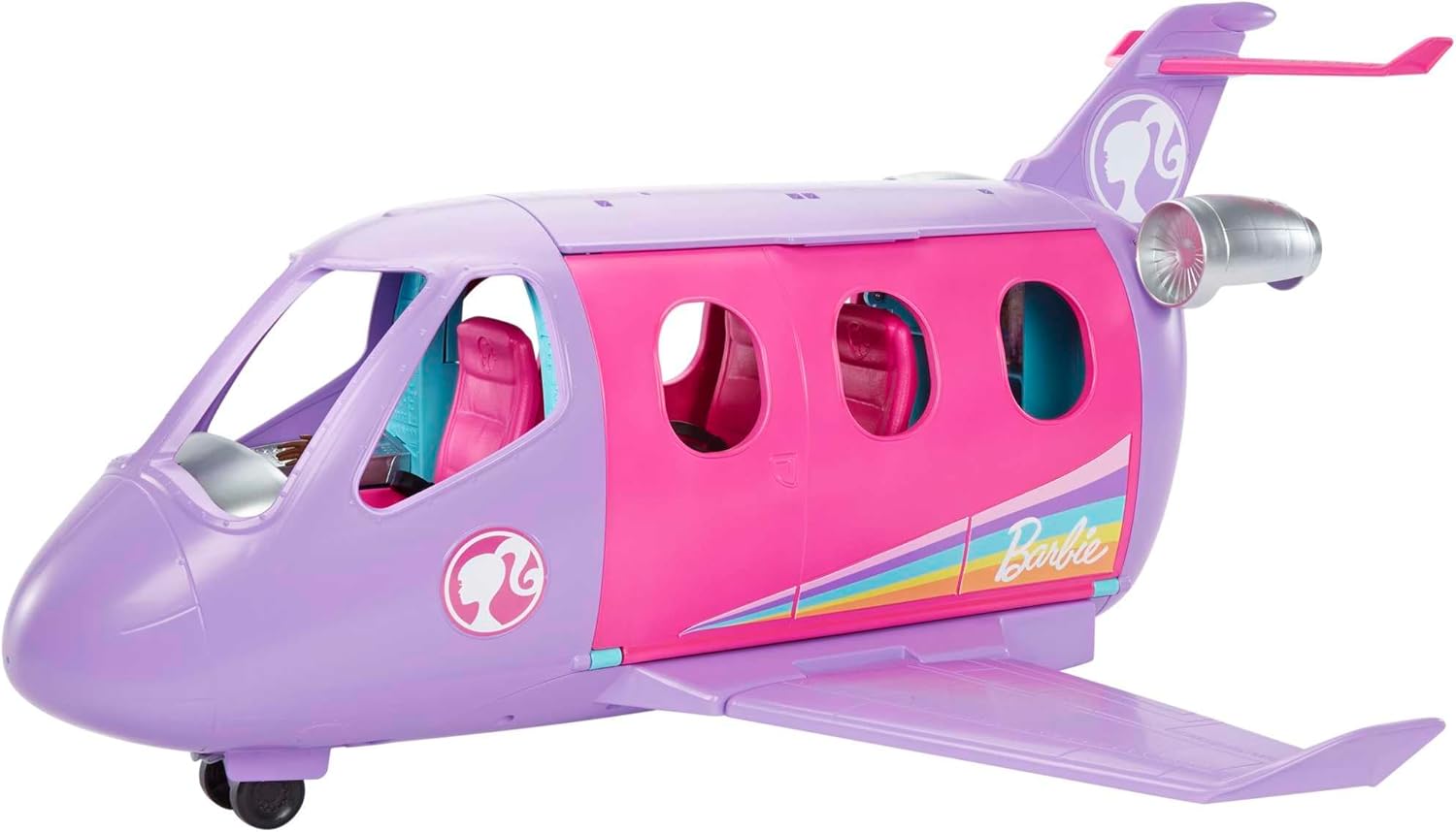 Barbie Airplane Adventures Playset Pilot Doll & 15+ Travel Accessories Including Pet Puppy, Toy for 3 Kids Ages 3 Years Old and Up, HCD49