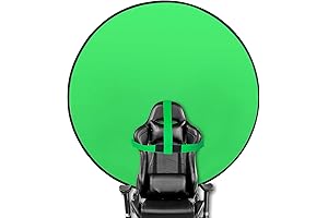 57'' Green Screen on Dual-Sided Foldable Chair: Your Portable Photo and Video Studio