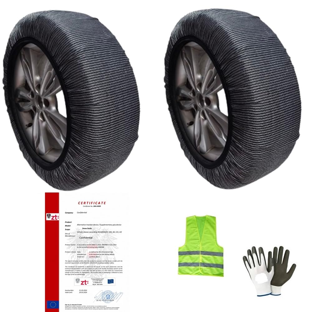 Chaussettes À Neige Pour Pneu 195/60 R18 Cercle 18 Mesure XL