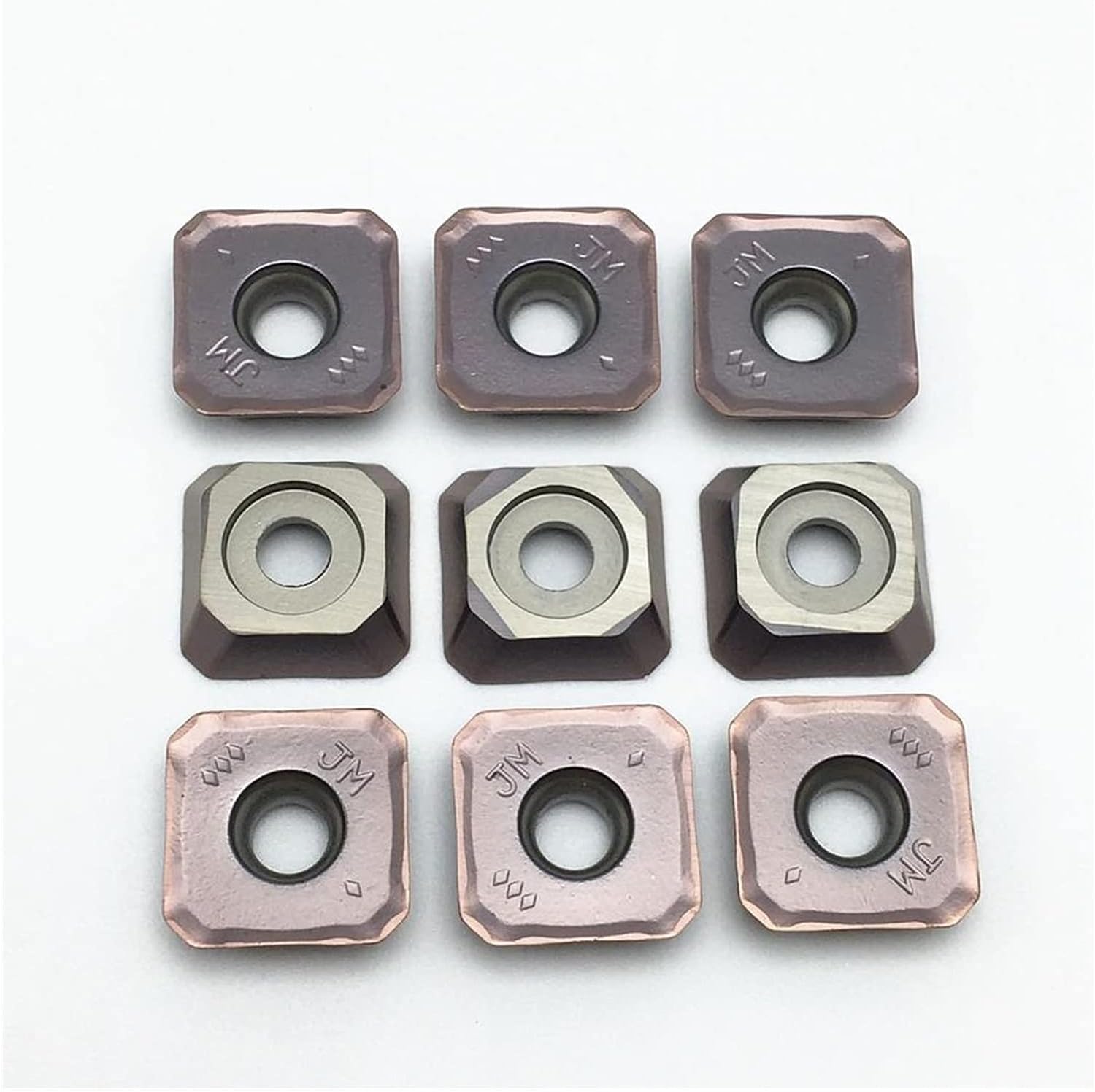 Carbide Tool Turning Insert SEMT13T3AGSN-JM VP15TF Carbide Insert Turning Tool CNC Milling Insert SEMT 13T3 Lathe Tool Boring Tool (Angle : SEMT13T3-JM VP15TF, Shank Diameter : 10PCS(1box))