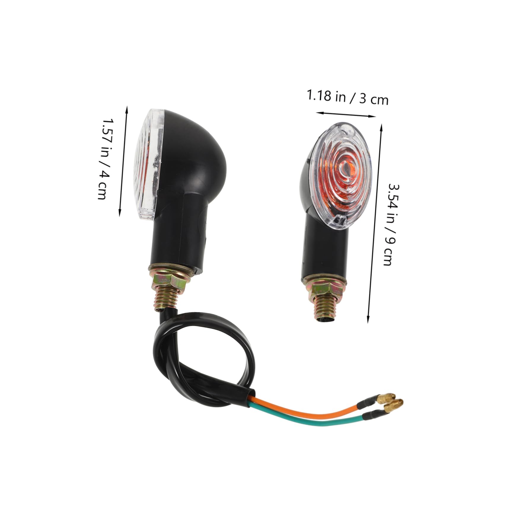 SOLUSTRE 8pezzi Lucine Indicatori Per Di Segnalazione Led Facili Da Installare Design Elegante Compatibili Con Atv e Scooter Con Luce Gialla