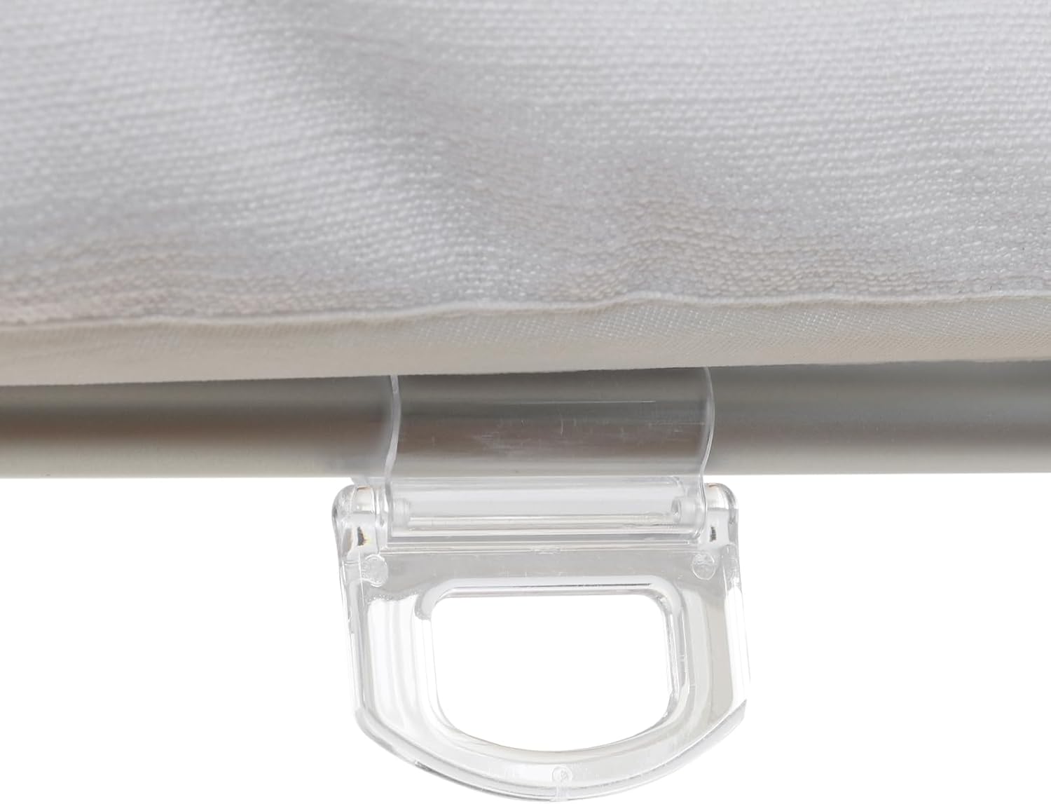 TWOPAGES Isabella No Drill Cordless Roman Shade Linen Textured Cotton Roman Blind for Windows, Custom Made Room Darkening Blackout Roman Window Shade, Hardware Included, Paper White, 1 Piece