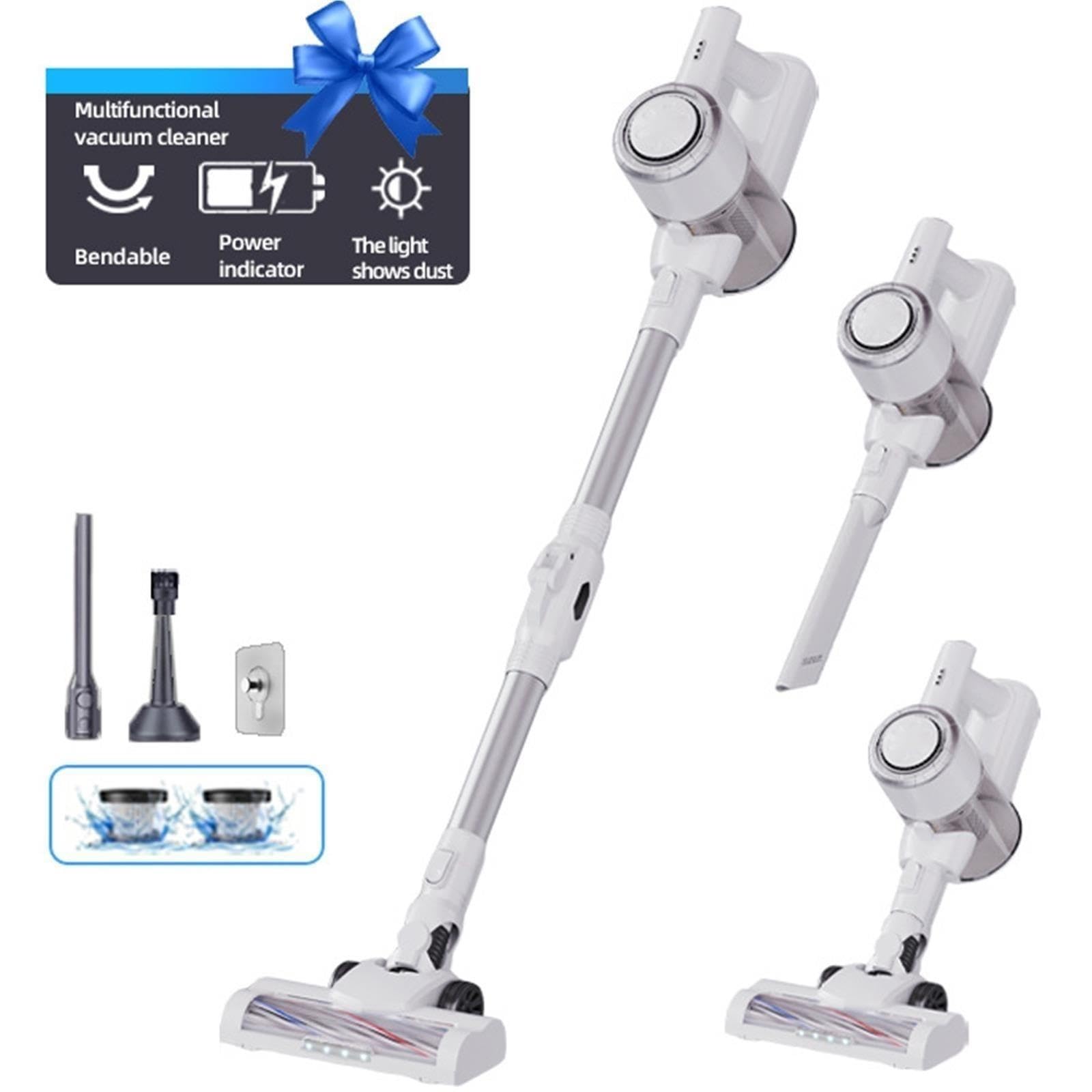 Aspirapolvere 600W 50KPa Senza Fili 2-in-1 Lavapavimenti 65Min