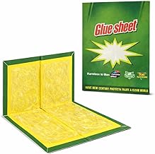 Strong Insect Sticky Pads – Large Adhesive Monitoring Boards for Crawling Insects – Indoor Sticky Catch Pads for Kitchen, Home, Garage & Storage Areas – Foldable Insect Pads (5 Pack)
