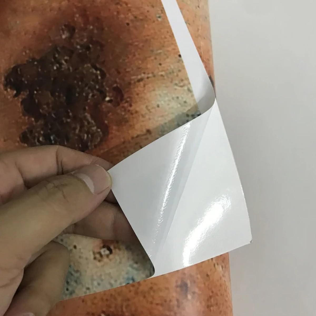 Queenbox 19.7x59.1in Rusty Pattern Car Vinyl Wrap, Camouflage Air-Release Adhesive Film Sheet DIY Vehicle Decal, 6