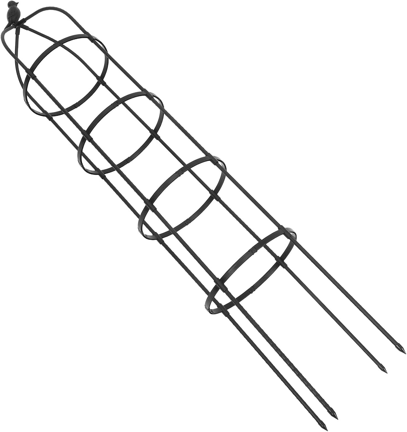 VICASKY Metal Garden Trellis Climbing Plant Support 5.78ft Height 12.46" Diameter Bird Style Outdoor Patio Yard Decor for Roses and Cucumbers