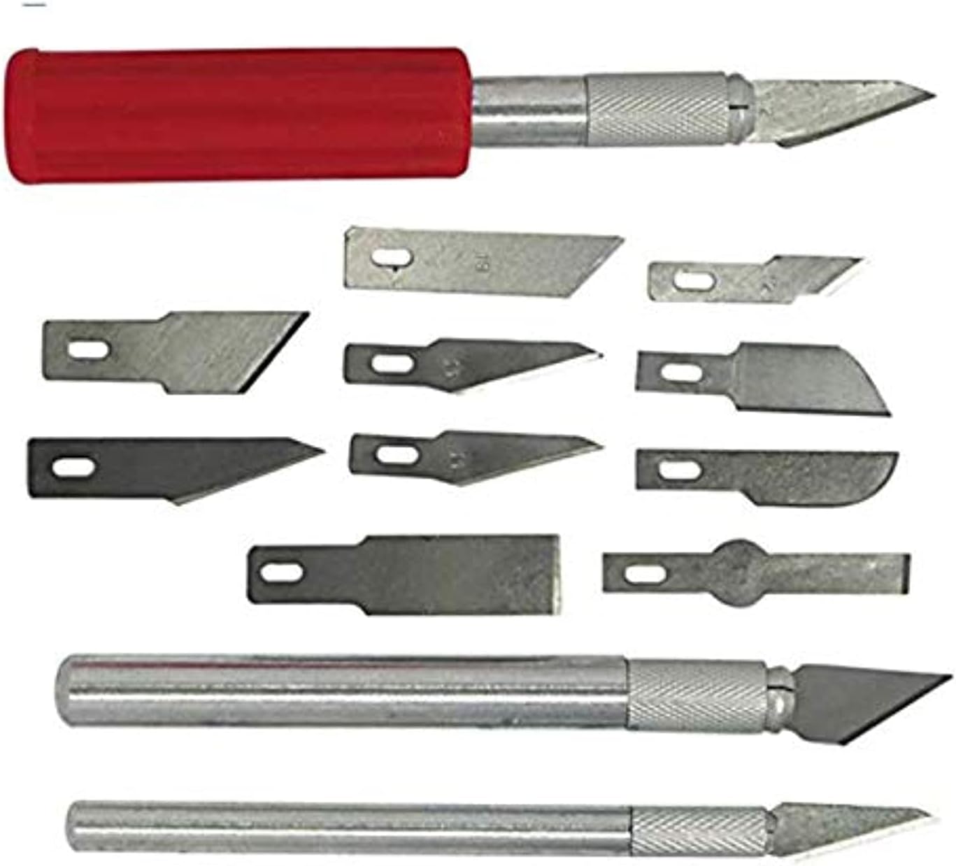 Precision Cutter Utility Hobby Knife Set, 1 Pcs Solid Metal Craft Pen Knife with 13 Pcs Premium Grade Blades for Modeling, Art, Hobby, Sculpture, Scrapbooking, Fine Point, Repair DIY