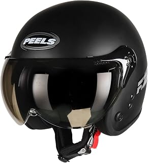 Capacete Aberto Moto Peels F-21 Classic Preto Fosco/Grafite 60