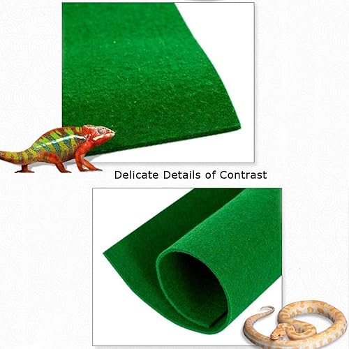 Vista 3 de Tfwadmx Alfombra de reptil para mascotas, forro de terrario para mascotas, tapete de sustrato, ropa de cama, suministros de reptiles para terrario