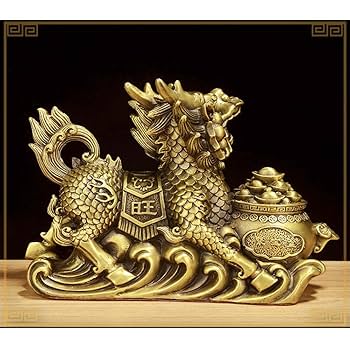 麒麟 銅器 銅製品 鎮宅辟邪 開運風水 招財 置物 工芸品 装飾品 Amazon.co.jp: 風水 麒麟 置物 銅製一対 雌雄 風水 開運 魔除け