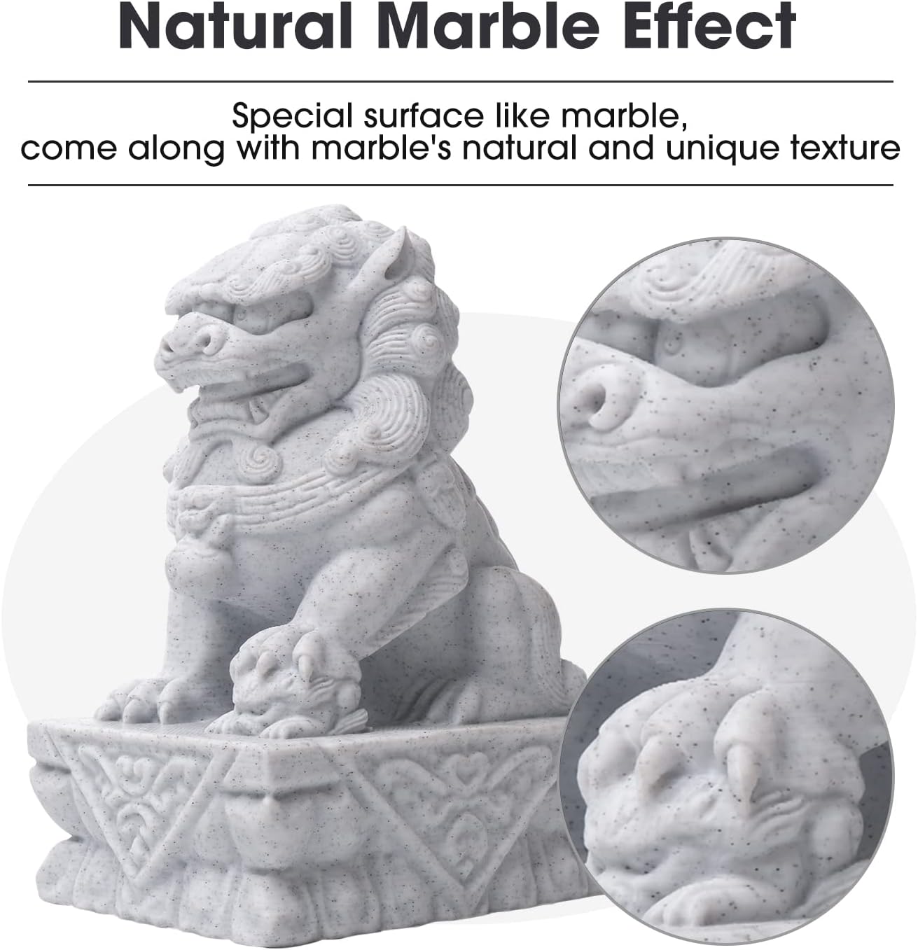 eSUN Marble PLA Filament 1.75mm, 1KG Spool 3D Printing Filament for 3D Printers, Marble Color