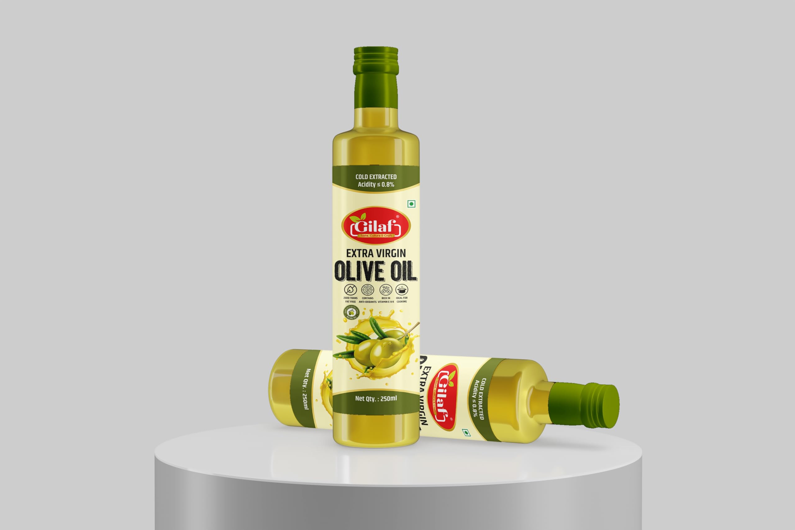 Extra Virgin Olive Oil 250 ml| 100% Pure Cold Pressed Jaitun Tel