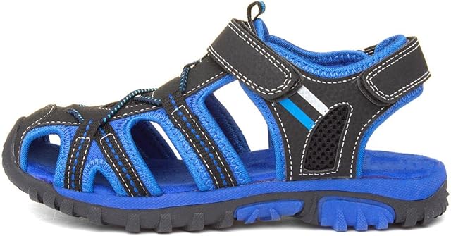RED FISH Boys Blue & Black Closed Toe Sandal