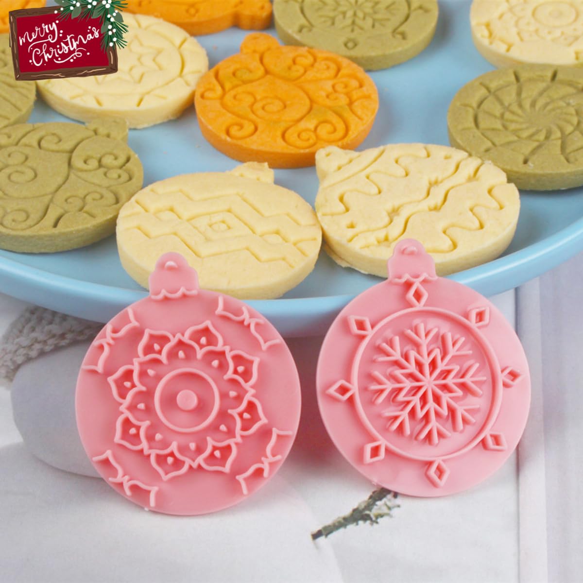 GWHOLE Set Da 10 Formine Per Biscotti Di Natale A Forma Di Stella | Stampini In Plastica Alimentare Di Diverse Dimensioni Per Dolci, Torte E Biscotti Fai-da-te - 2