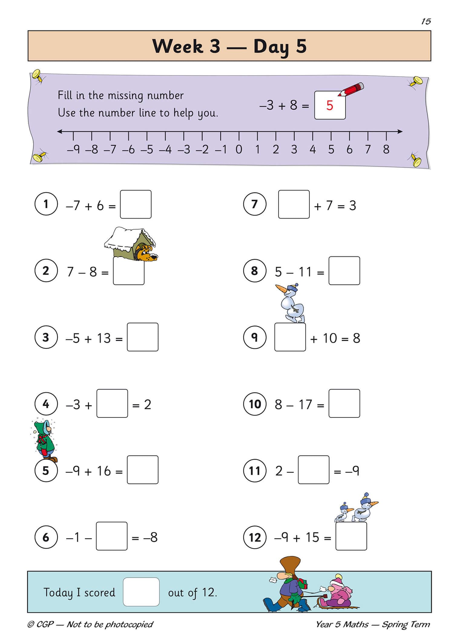 KS2 Maths Year 5 Daily Practice Book: Spring Term
