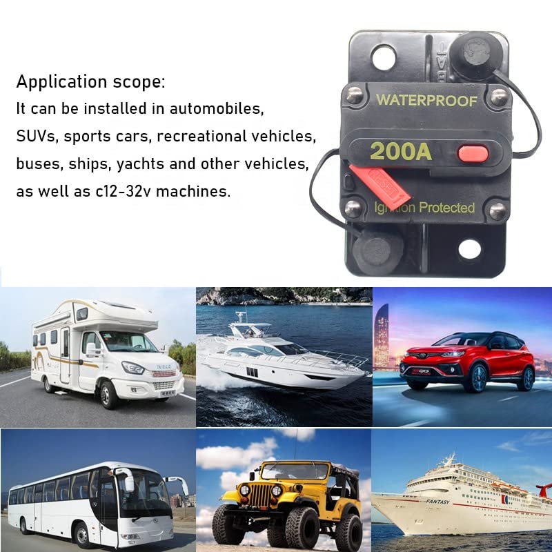Disyuntor de 100A para barco y coche con protección contra sobrecarga CC 48V 6