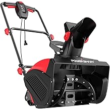 PowerSmart 18-Inch Corded Electric Snow Blower, 15 Amp Motor, 30 ft Throwing Distance (DB7517)