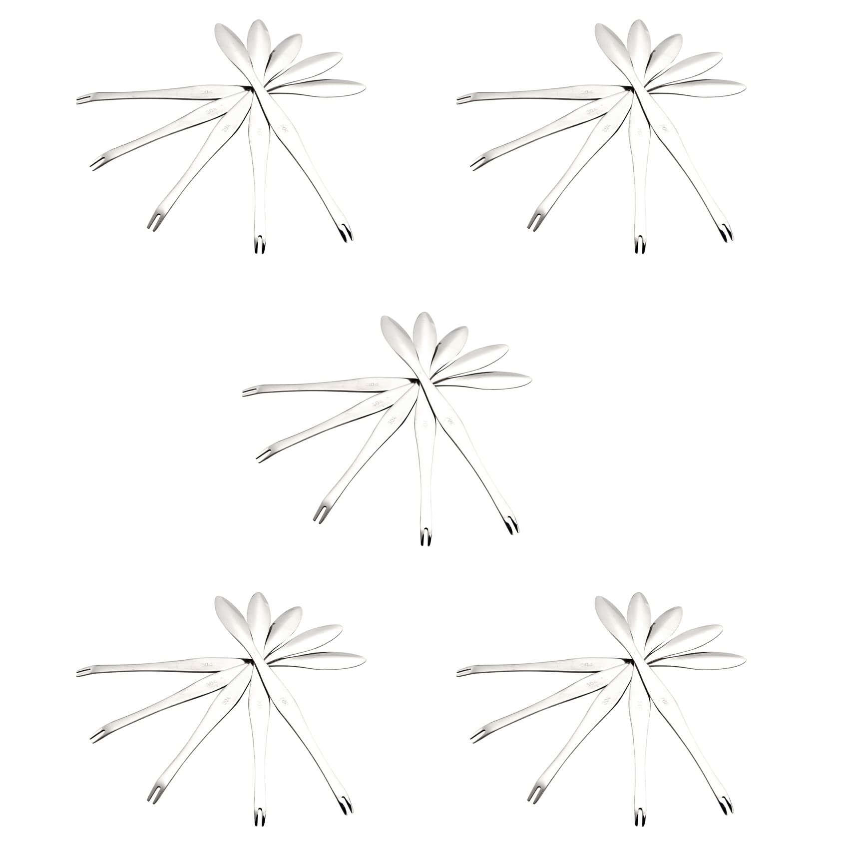 Hndhbfgrt Seafood Tool Crab Crackers Picks Spoons Stainless Steel Crab Peel Shrimp Tool Lobster Clamp Pliers Clip Pick - 25Pcs