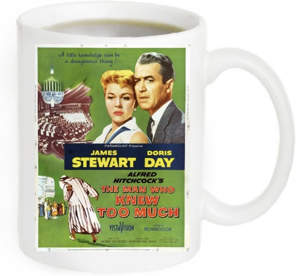 Generic The Man WhoKnew Too Much Movie Poster Coffee Mug - The photo is printed on both side #DD19G, 11fl oz, White