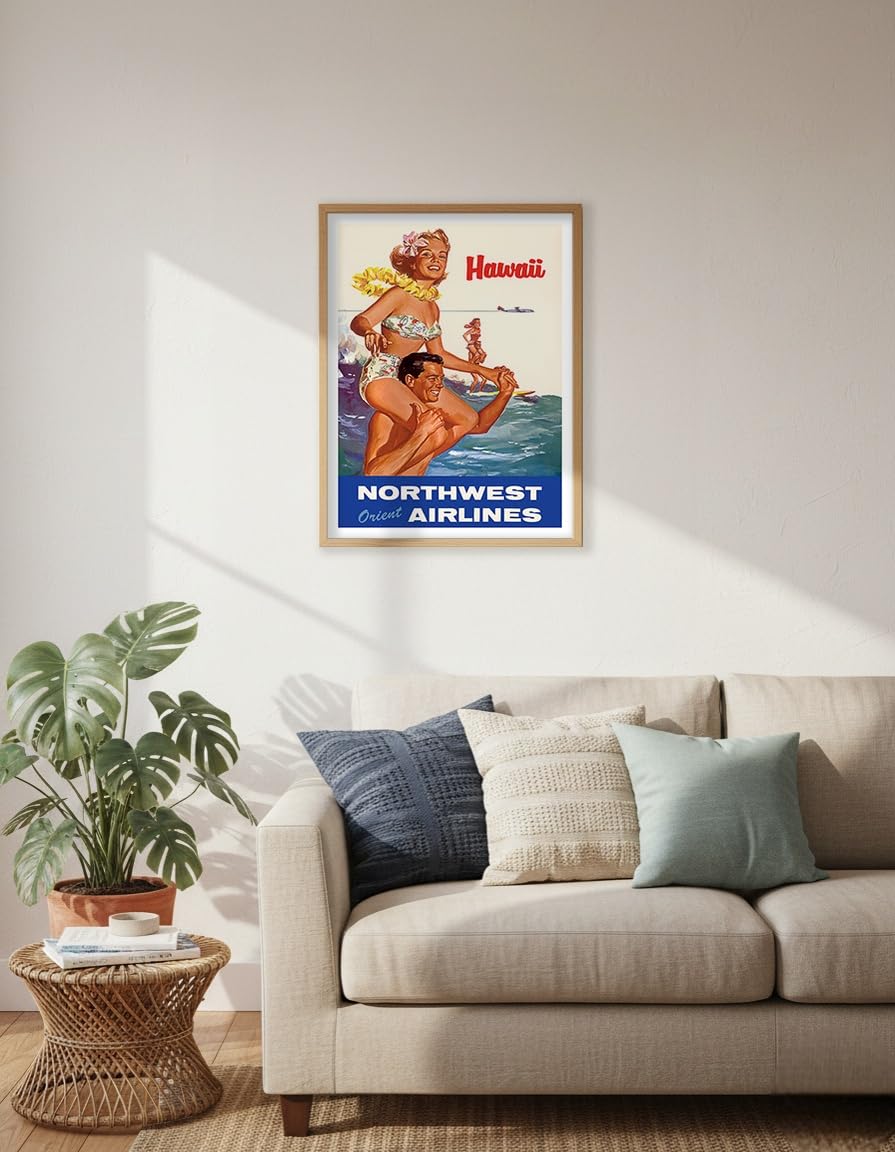 Amazon.com: Hawaii - Northwest Orient Airlines - Vintage Airline