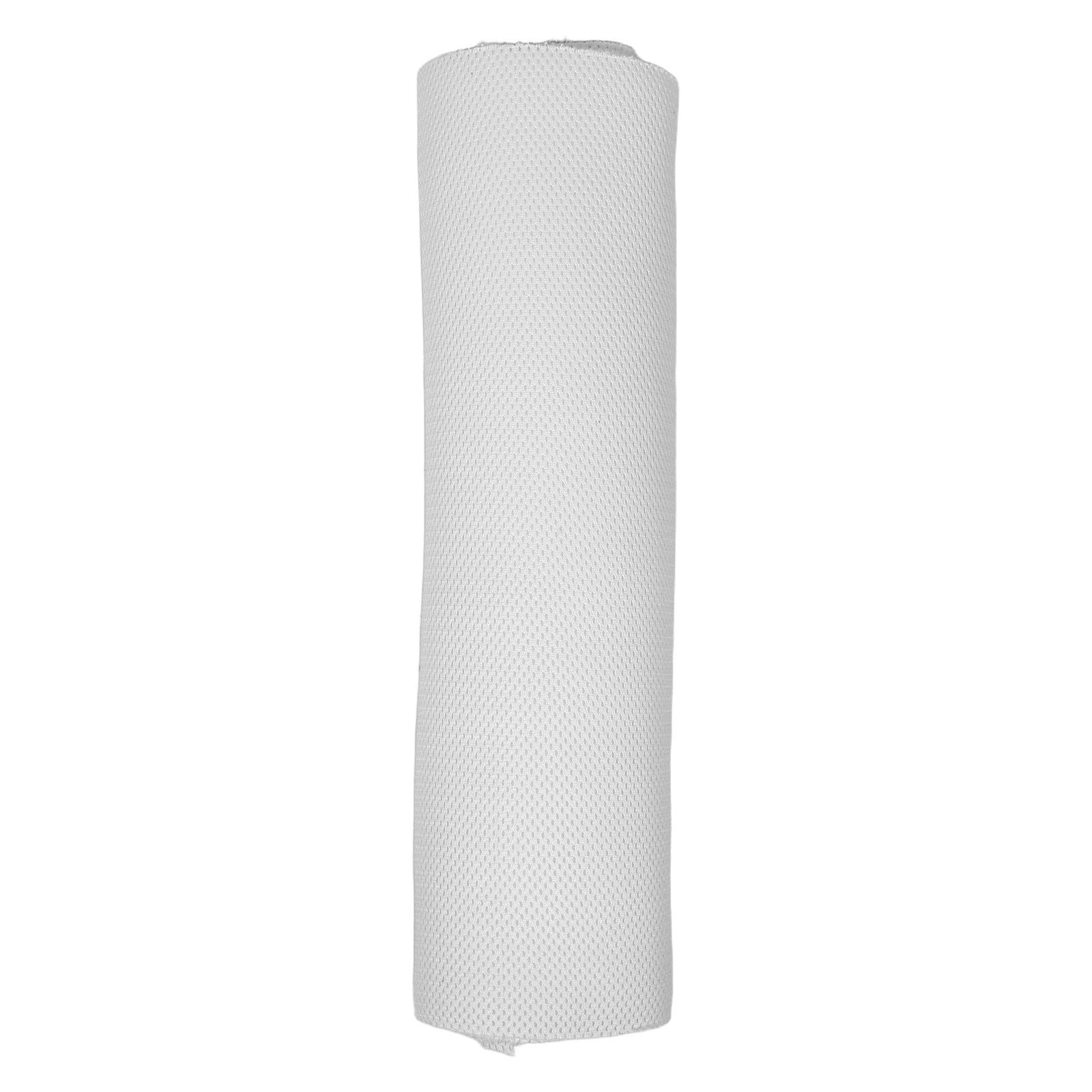 Tappetino per Asse da Stiro in Spugna Forata Bianco 51x27 Pollici | Strato Traspirante Rivestimento e Plastica, Antiscivolo, Resistente al Calore, Pulizia Semplice