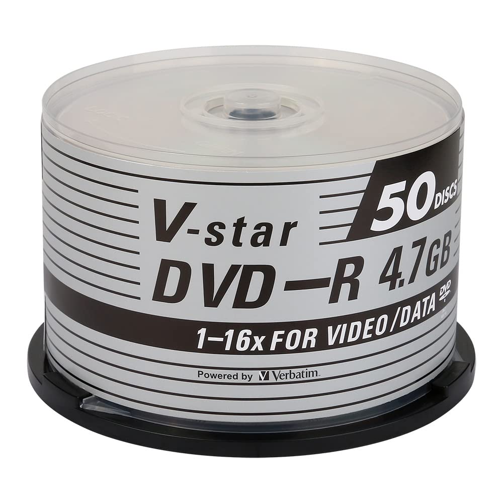 Verbatim Vstar DVD-R 4.7GB 16X 50Pack Spindle Box (B0BSRSMQJG) Amazon Price History, Amazon Price Tracker