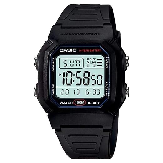 Relogio Masculino Casio W-800H-1AVDF - Preto