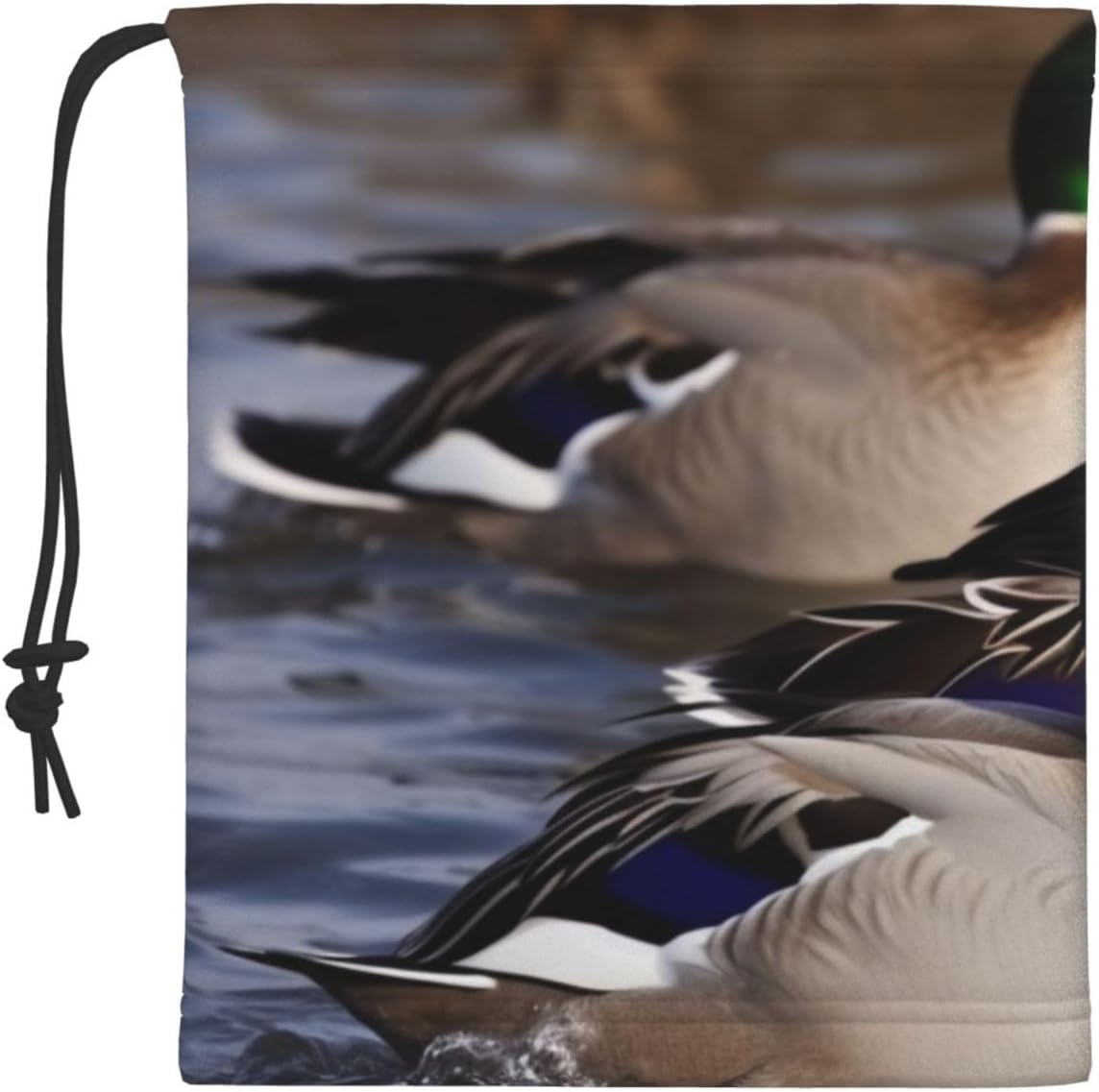 Neck Warmer Winter, Mallard Ducks Print For Cold Weather Winter Face Mask,Thick Warm Neck Gaiter Face Scarf,For Men Women Skiing Cycling - With Rope