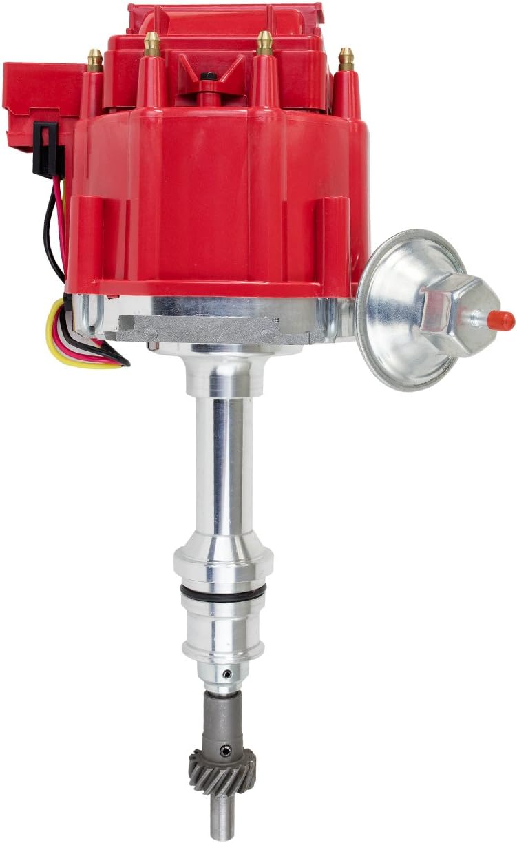 Top Street Performance JM6502R Ford Small Block 221-302 HEI Distributor with Red OEM Cap & 65K Volt Coil