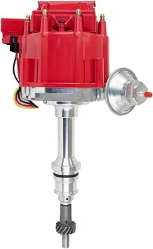 Top Street Performance JM6502R Ford Small Block 221-302 HEI Distributor with Red OEM Cap & 65K Volt Coil