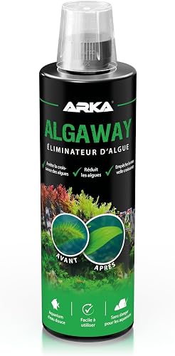 Anti-Algues Aquarium 473 ML - Algaway sans Cuivre, Sûr pour…