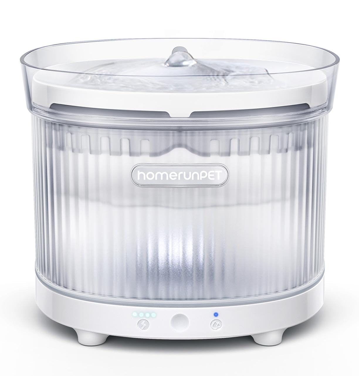 Homerunpet Cordless Cat Water Fountain White