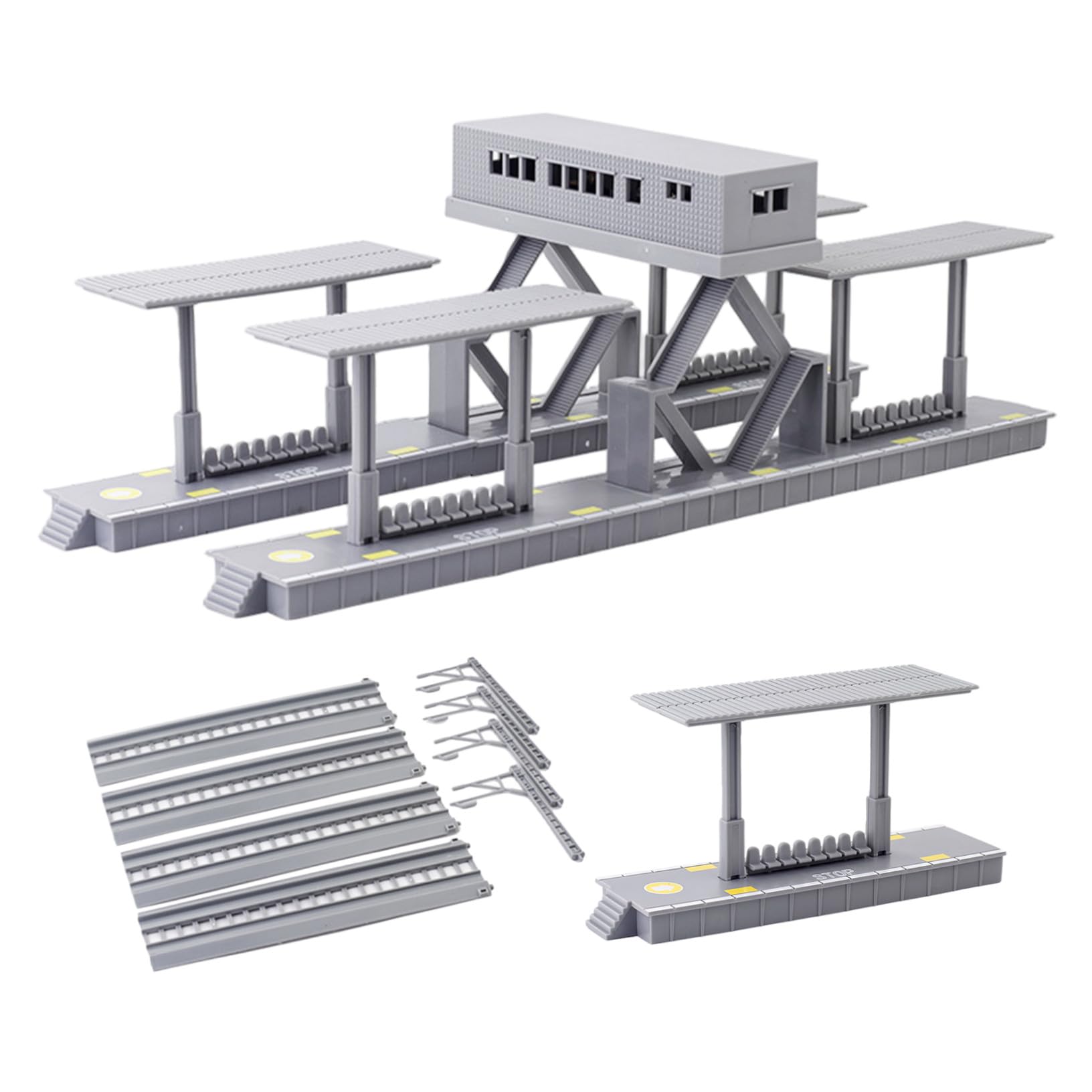 Juego de Modelos de Tren para Maqueta Ferroviaria de Bricolaje