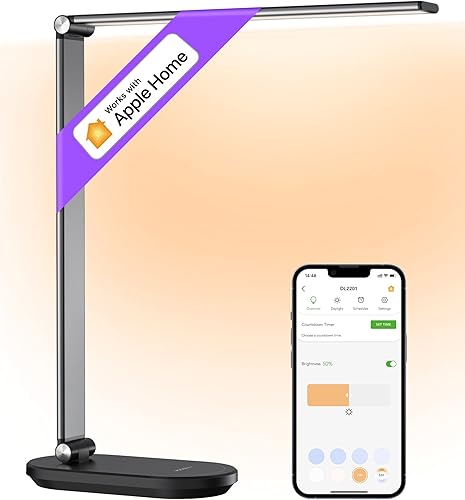 Miniatura 1 de VOCOlinc Lámpara de escritorio, luz LED de escritorio para oficina en casa, compatible con Homekit Alexa Google, luz de escritorio inteligente con