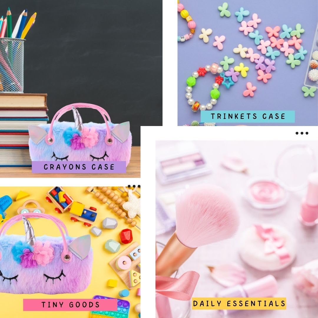 Tinker Squad Plush Specs Holder for Kids | Sunglasses Goggles Case Organizer Box for Travelling for Girls | Sunglass Spectacle Case Shades Holder Cover Spects Organizer Box | Mini Handbag for Girl - Image 5 thumbnail