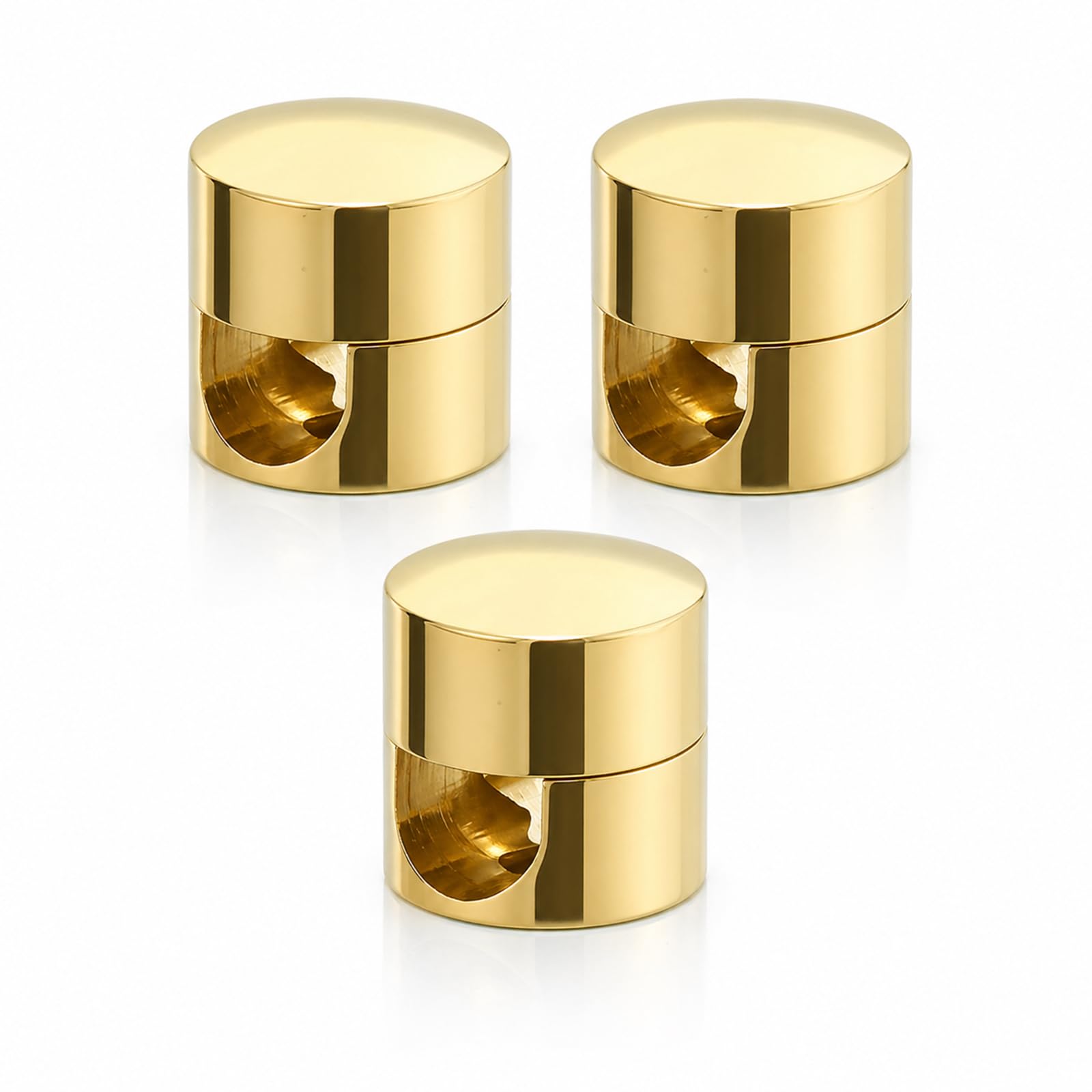 Thfaeyta Metal Cable Clips, 3 Sets Multi-Scene Cable Management Fittings Wire Clips for Chandelier Ceiling Lamp Cord Fixing Home Office Retro Decor Accessories (Gold)