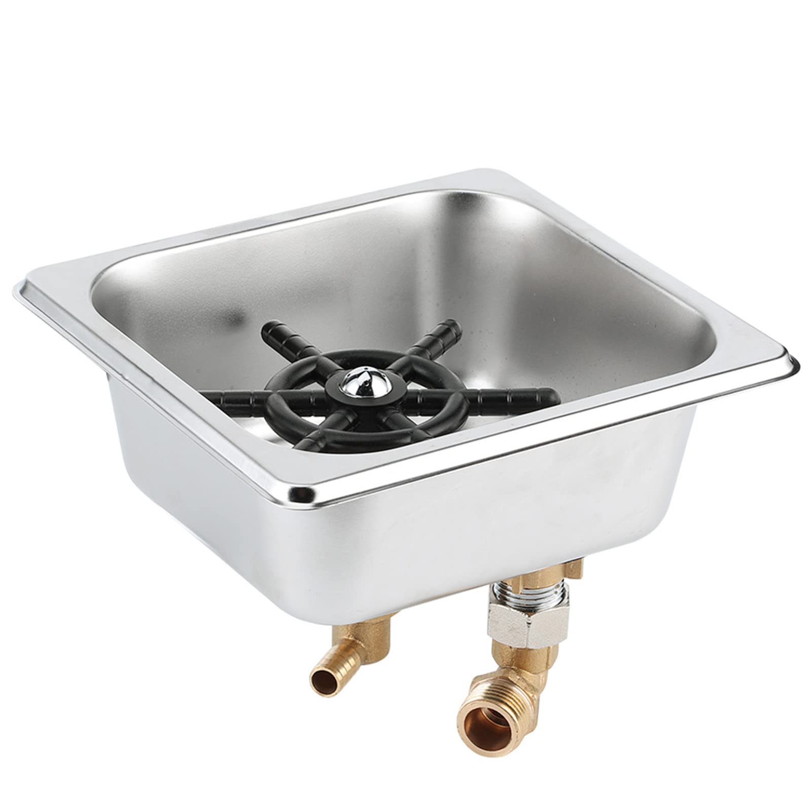 Automatic Stainless Steel Pitcher Rinser, Cup Washer Cleaner Glass Rinser for Hotel Bar Cafe, Stainless Pitcher Rinser