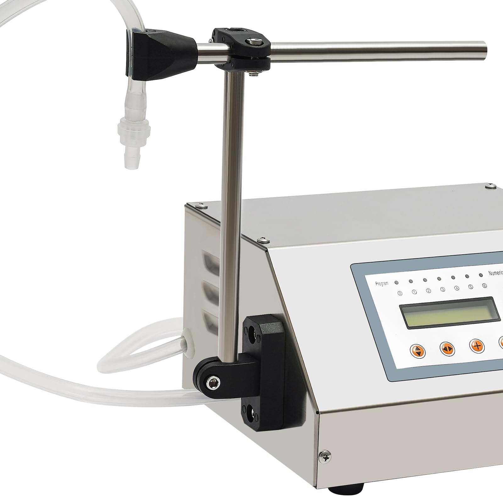 Flüssigkeitsfüllmaschine mit Fußpedal, Abfüllmaschine für flüssigen Saft, CNC, 30 W, geeignet für die Kosmetikindustrie in der Lebensmittel- und Getränkeindustrie