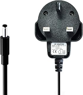 Amuzik 9V DC Pedal Power Supply Adapter For Guitar Pedals for BOSS Zoom Guitar Multi Effects Pedal - 500mA Power Supply UL Listed, Center Negative