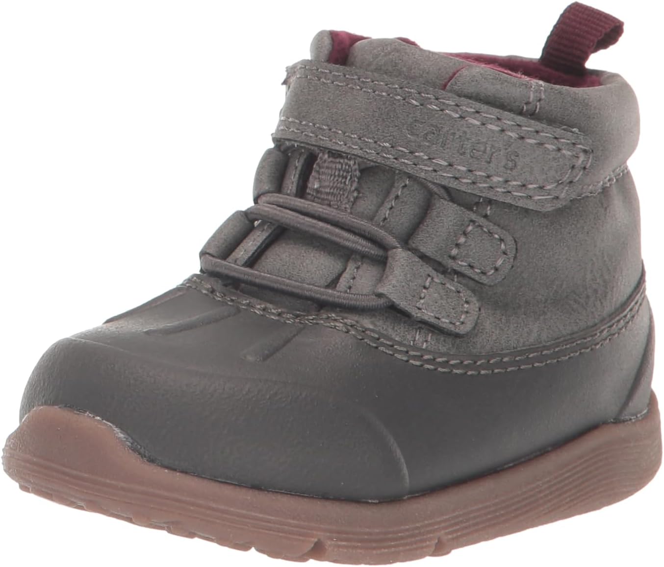Carter's Every Step Baby Pete-BP Boot, Grey, 4 US Unisex Infant