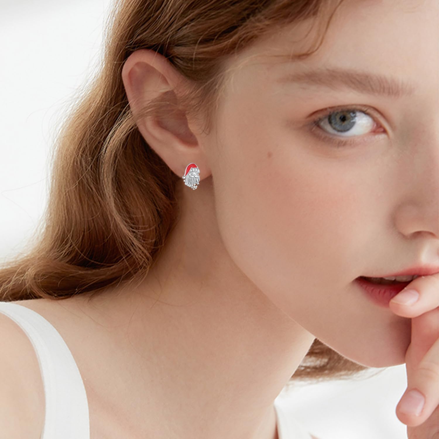 Christmas Gifts Christmas Earrings 925 Sterling Silver Cute Santa Clau Snowflake Stud Earrings Christmas Jewelry Gifts for Women - Image 7