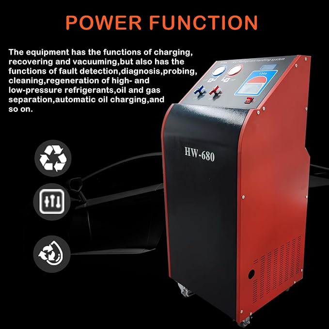 Máquina Automática de Recuperación de Refrigerante 134A 110V miniatura 3