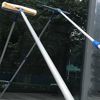 Amazon｜水切りワイパー 窓用スクイージー 延長ポール付き 5m 窓