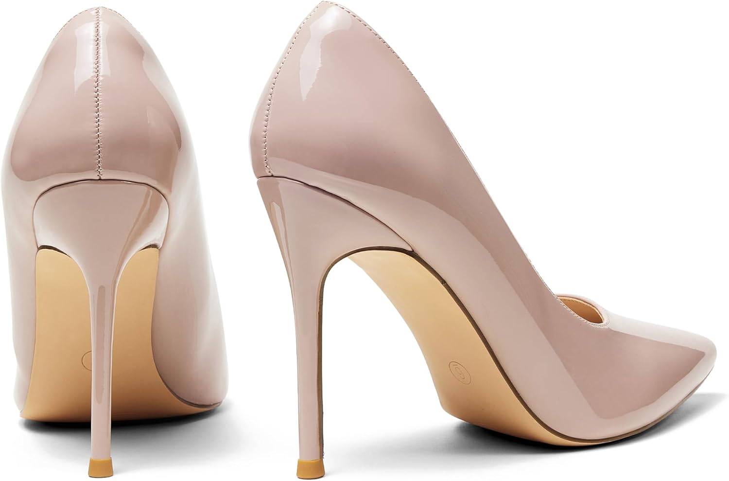 Elisabet Tang Women's High Heels Pumps Closed Pointed Toe Stiletto 4inch Heels Classic Office Special Dressy Wedding Pump Shoes - Image 6