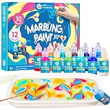 Jar Melo Marbling Paint Kit, Arts and Crafts for Kids Girls Boys Age 3+, Water Marbling Paint Set, G