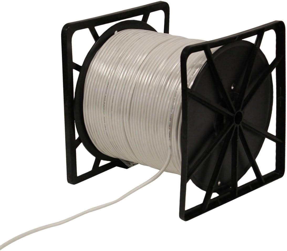 NavePoint 1000ft in Wall Power Cable Spool 18AWG 18/2 CCTV Bulk Security Camera Power CCA White