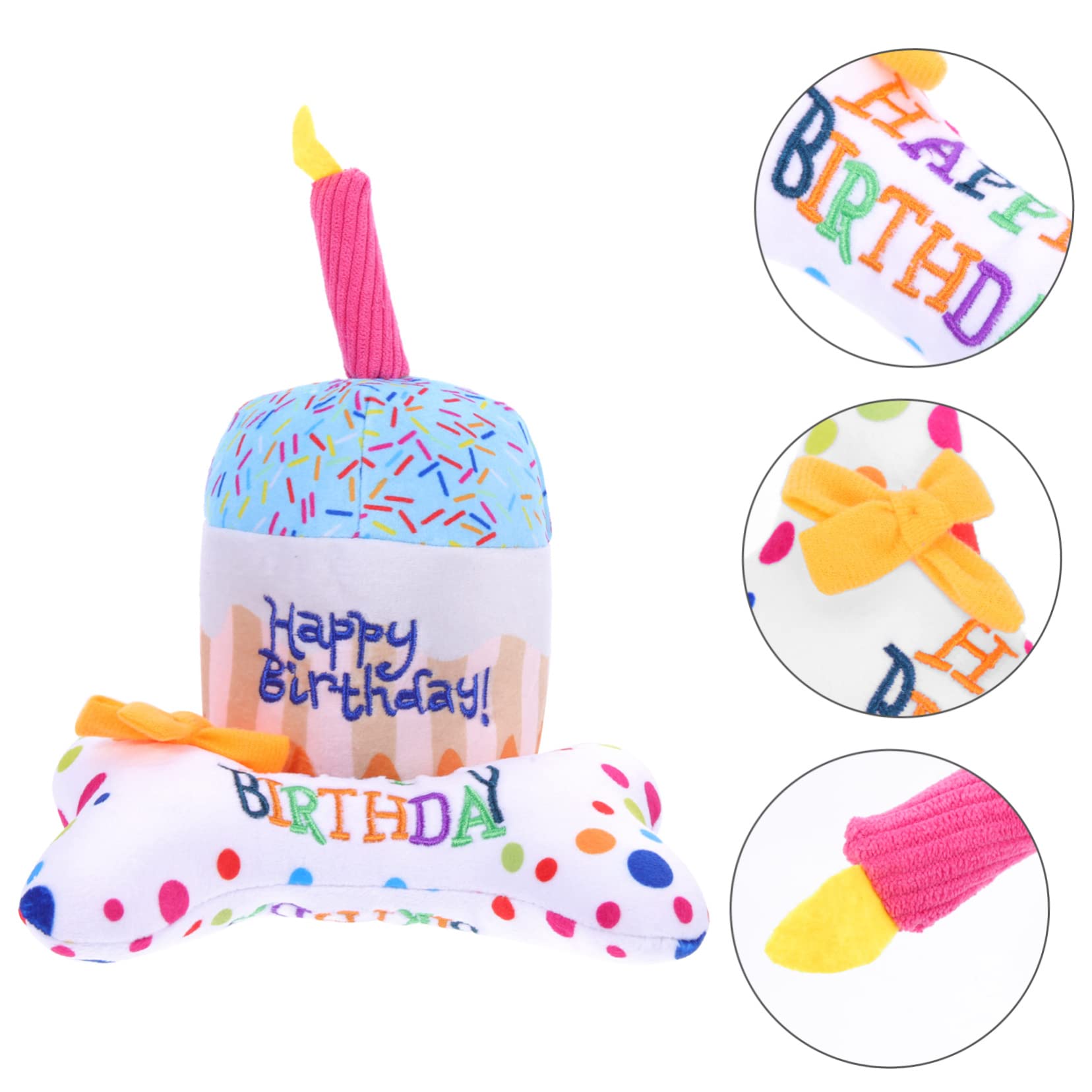 minkissy 6 Piezas Gato de Peluche de Juguete Peluche para Mascotas Juguetes para Perros pequeños Pastel de cumpleaños Juguetes interactivos para Gatitos Juguete Gatito Mini