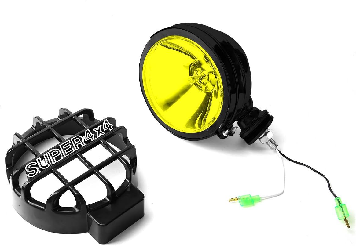 Auto Dynasty Compatible with Ford Super Duty 3rd Gen 3 inches Black Bull Bar - 6 inches Black Housing Amber Lens Fog Lights