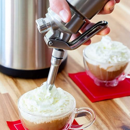 Miniatura 3 de Restaurantware Whip Tek - Dispensador de crema batida de 0.5 litros, 1 máquina de crema batida duradera, los cartuchos se venden por separado, 3