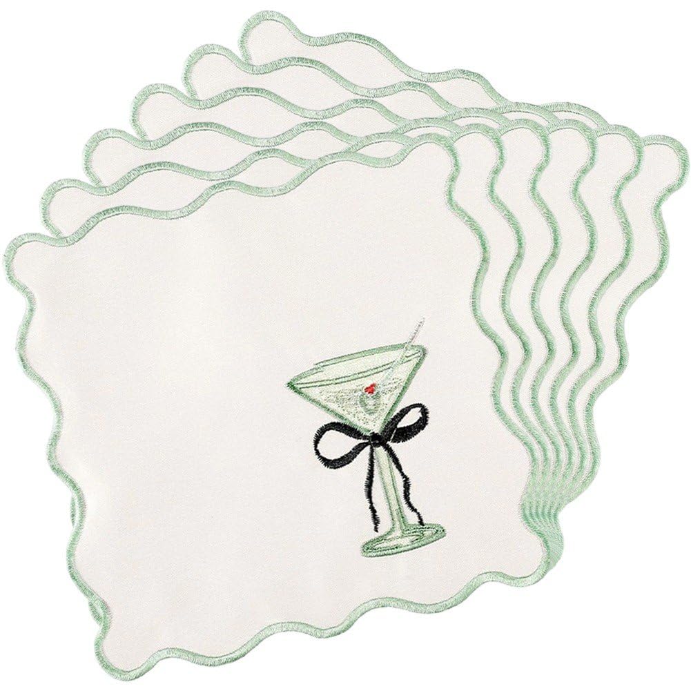 Sous-verres carrés Folkulture faits main décoration bohème maison et bar